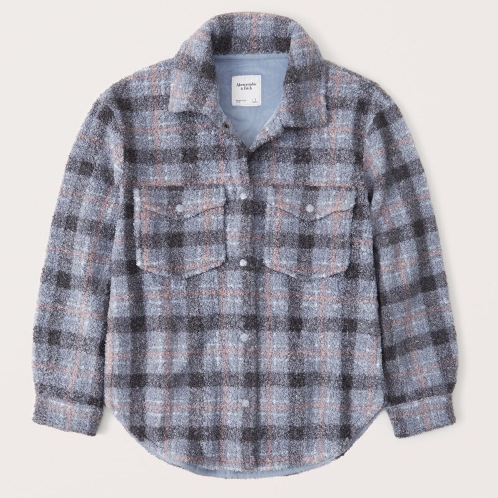 Abercrombie Sherpa shirt jacket size M